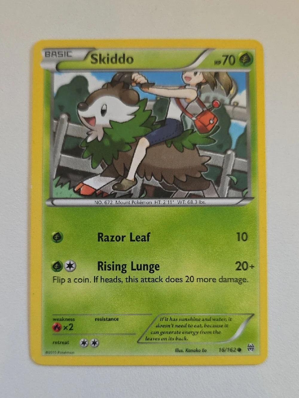 Pokemon Skiddo And Gogoat Trading Cards